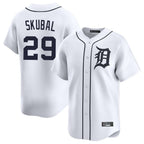 Crovyle D.Tigers #29 Tarik Skubal Player White Home Limited Stitched Jerseys