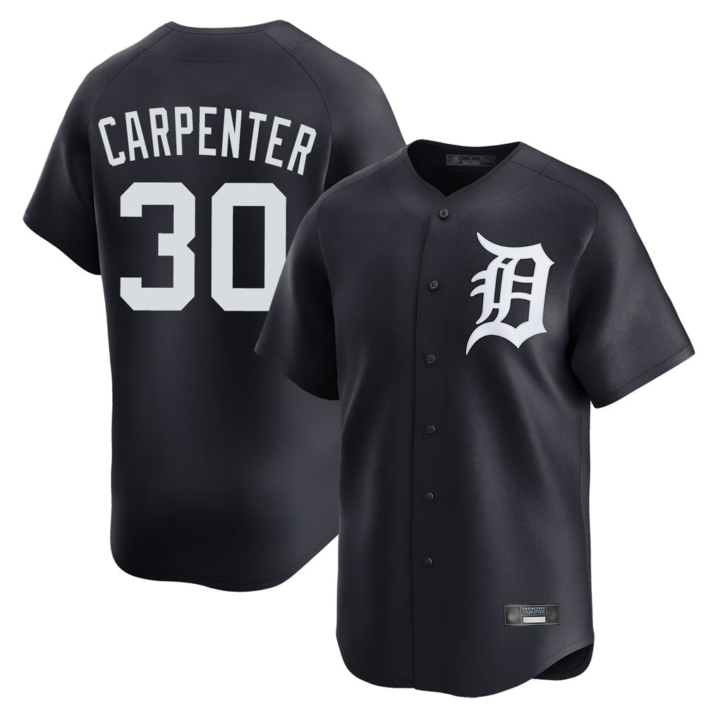Crovyle D.Tigers #30 Kerry Carpenter Player Navy Home Limited Game Stitched Jerseys
