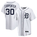 Crovyle D.Tigers #30 Kerry Carpenter Player White Home Game Stitched Jerseys