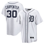 Crovyle D.Tigers #30 Kerry Carpenter Player White Home Game Stitched Jerseys