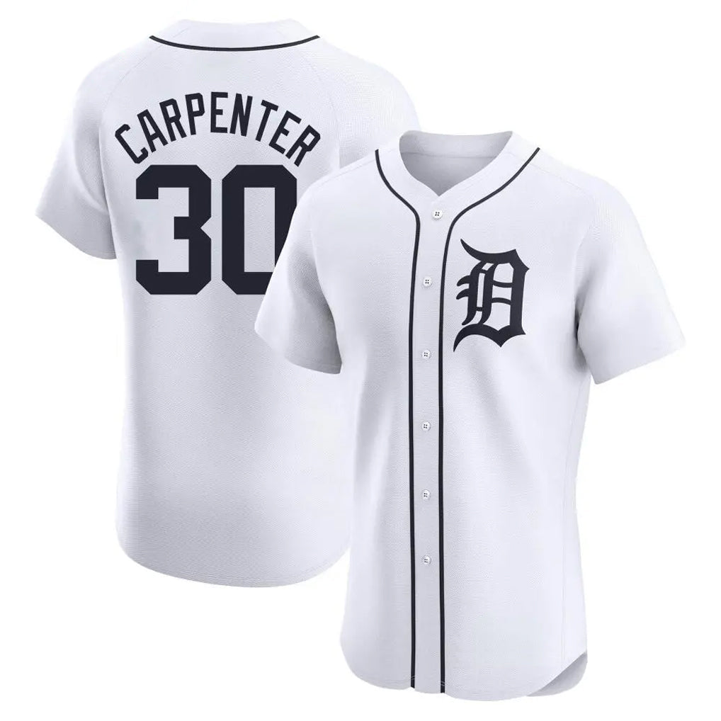 Crovyle D.Tigers #30 Kerry Carpenter Player White Limited Elite Home Stitched Jerseys