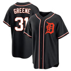 Crovyle D.Tigers #31 Riley Greene Player Black Fashion Out Home Game Stitched Jerseys
