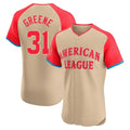 Crovyle D.Tigers #31 Riley Greene Player Cream American League All-Star Limited Elite Home Stitched Jerseys