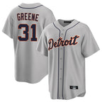 Crovyle D.Tigers #31 Riley Greene Player Gray Home Game Stitched Jerseys