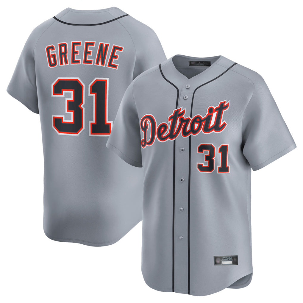 Crovyle D.Tigers #31 Riley Greene Player Gray Home Limited Stitched Jerseys