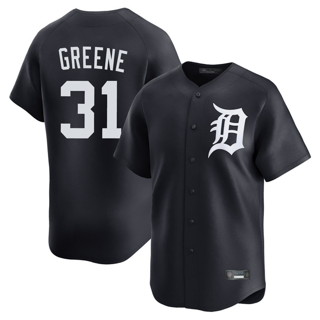 Crovyle D.Tigers #31 Riley Greene Player Navy Home Limited Game Stitched Jerseys