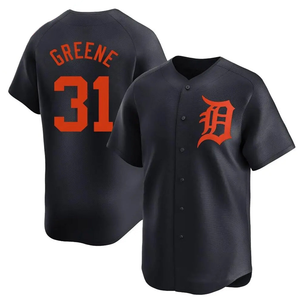 Crovyle D.Tigers #31 Riley Greene Player Navy Home Limited Stitched Jerseys