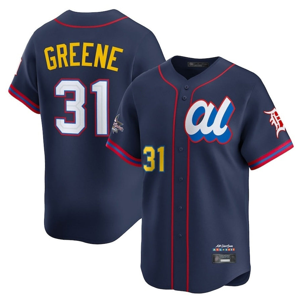 Crovyle D.Tigers #31 Riley Greene Player Navy Limited American League All-Star Edition Stitched Jerseys