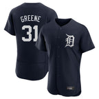 Crovyle D.Tigers #31 Riley Greene Player Navy Limited Elite Home Stitched Jerseys