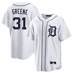 Crovyle D.Tigers #31 Riley Greene Player White Home Game Stitched Jerseys