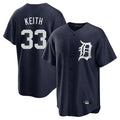 Crovyle D.Tigers #33 Colt Keith Player Navy Game Home Stitched Jerseys