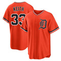 Crovyle D.Tigers #33 Colt Keith Player Orange Home Game Stitched Jerseys