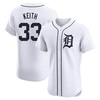 Crovyle D.Tigers #33 Colt Keith Player White Limited Elite Home Stitched Jerseys