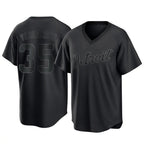 Crovyle D.Tigers #35 Justin Verlander Player Black T-shirt Home Game Stitched Jerseys
