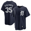 Crovyle D.Tigers #35 Justin Verlander Player Navy Game Home Stitched Jerseys