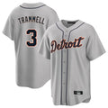 Crovyle D.Tigers #3 Alan Trammell Player Gray Home Game Stitched Jerseys