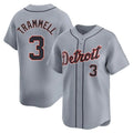 Crovyle D.Tigers #3 Alan Trammell Player Gray Home Limited Stitched Jerseys
