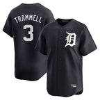 Crovyle D.Tigers #3 Alan Trammell Player Navy Home Limited Game Stitched Jerseys