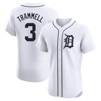 Crovyle D.Tigers #3 Alan Trammell Player White Limited Elite Home Stitched Jerseys