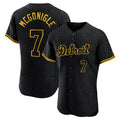 Crovyle D.Tigers #7 Kevin McGonigle Player Black Snake Skin City Limited Elite Home Stitched Jerseys