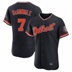 Crovyle D.Tigers #7 Kevin McGonigle Player Navy Limited Elite Home Game Stitched Jerseys