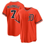 Crovyle D.Tigers #7 Kevin McGonigle Player Orange Home Game Stitched Jerseys