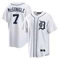 Crovyle D.Tigers #7 Kevin McGonigle Player White Home Game Stitched Jerseys