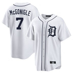 Crovyle D.Tigers #7 Kevin McGonigle Player White Home Game Stitched Jerseys