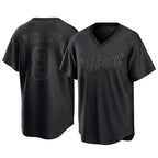 Crovyle D.Tigers #8 Matt Vierling Player Black T-shirt Home Game Stitched Jerseys