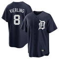 Crovyle D.Tigers #8 Matt Vierling Player Navy Game Home Stitched Jerseys