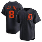 Crovyle D.Tigers #8 Matt Vierling Player Navy Home Limited Stitched Jerseys
