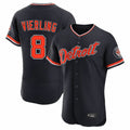 Crovyle D.Tigers #8 Matt Vierling Player Navy Limited Elite Home Game Stitched Jerseys