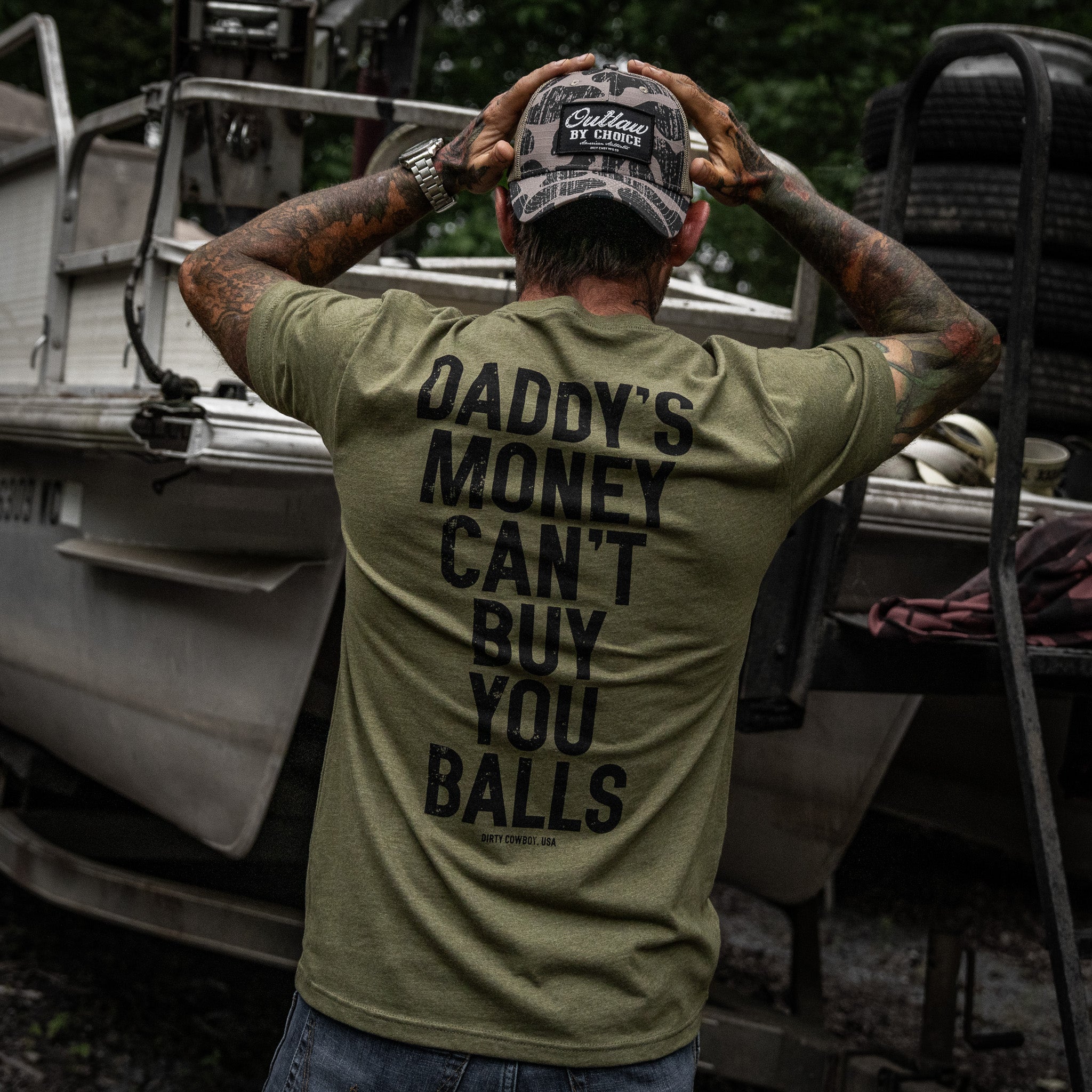 Crovyie cheap jerseys Ordering Daddy's Money Can't Buy You Balls Men's T-Shirt