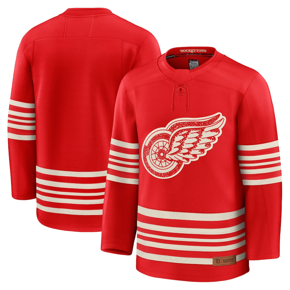 Crovyle D.Red wings Red Centennial Premium Jerseys