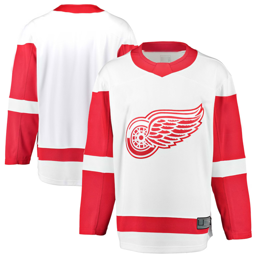 Crovyle D.Red wings White Breakaway Away Jerseys