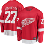 Crovyle D.Red wings #27 Michael Rasmussen Red Home Breakaway Player Jerseys