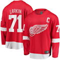 Crovyle D.Red wings #71 Dylan Larkin Branded Red Captain Home Breakaway Jerseys