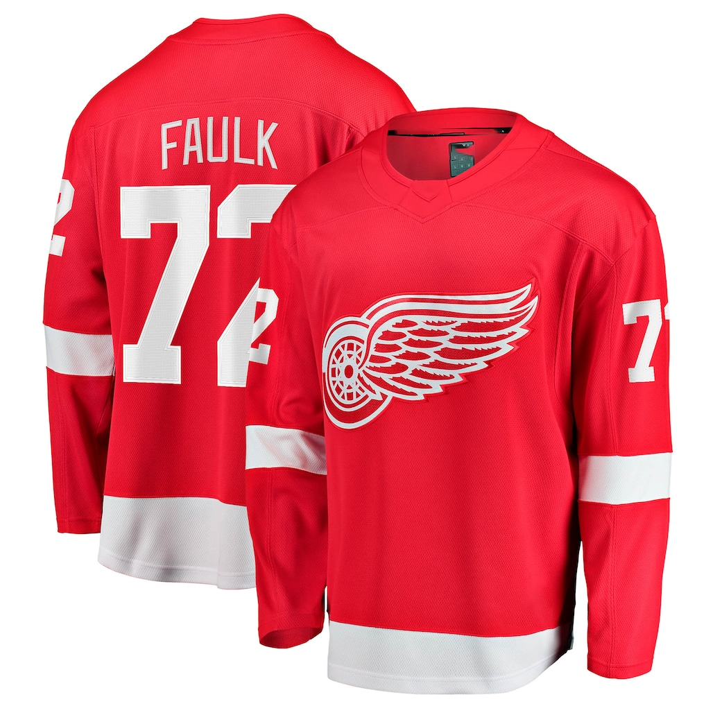 Crovyle D.Red wings #72 Justin Faulk Red Home Breakaway Jerseys