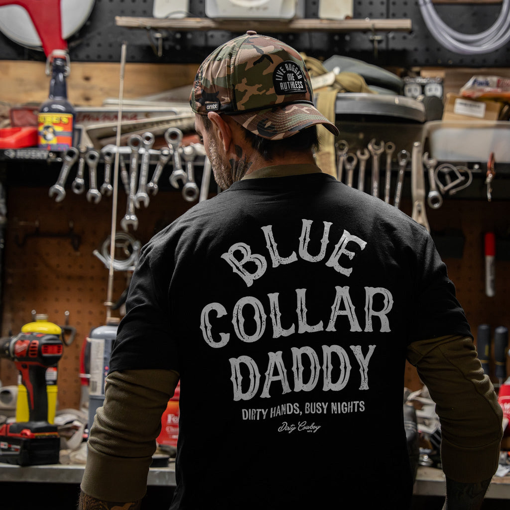 Crovyie cheap jerseys Ordering Blue Collar Daddy Men's T-Shirt