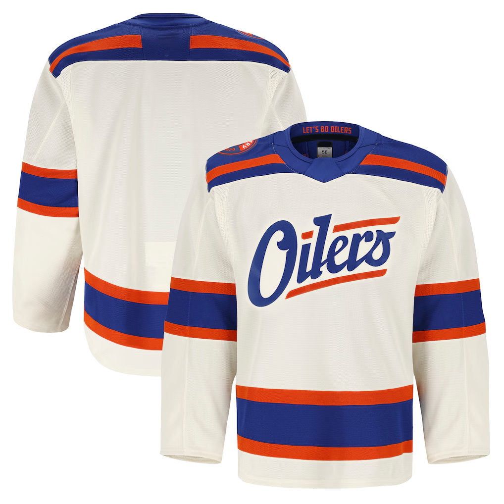 Crovyle E.Oilers Light Beige Alternate Authentic Pro Jerseys
