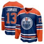 Crovyle E.Oilers #13 Mattias Janmark Royal Home Breakaway Jerseys
