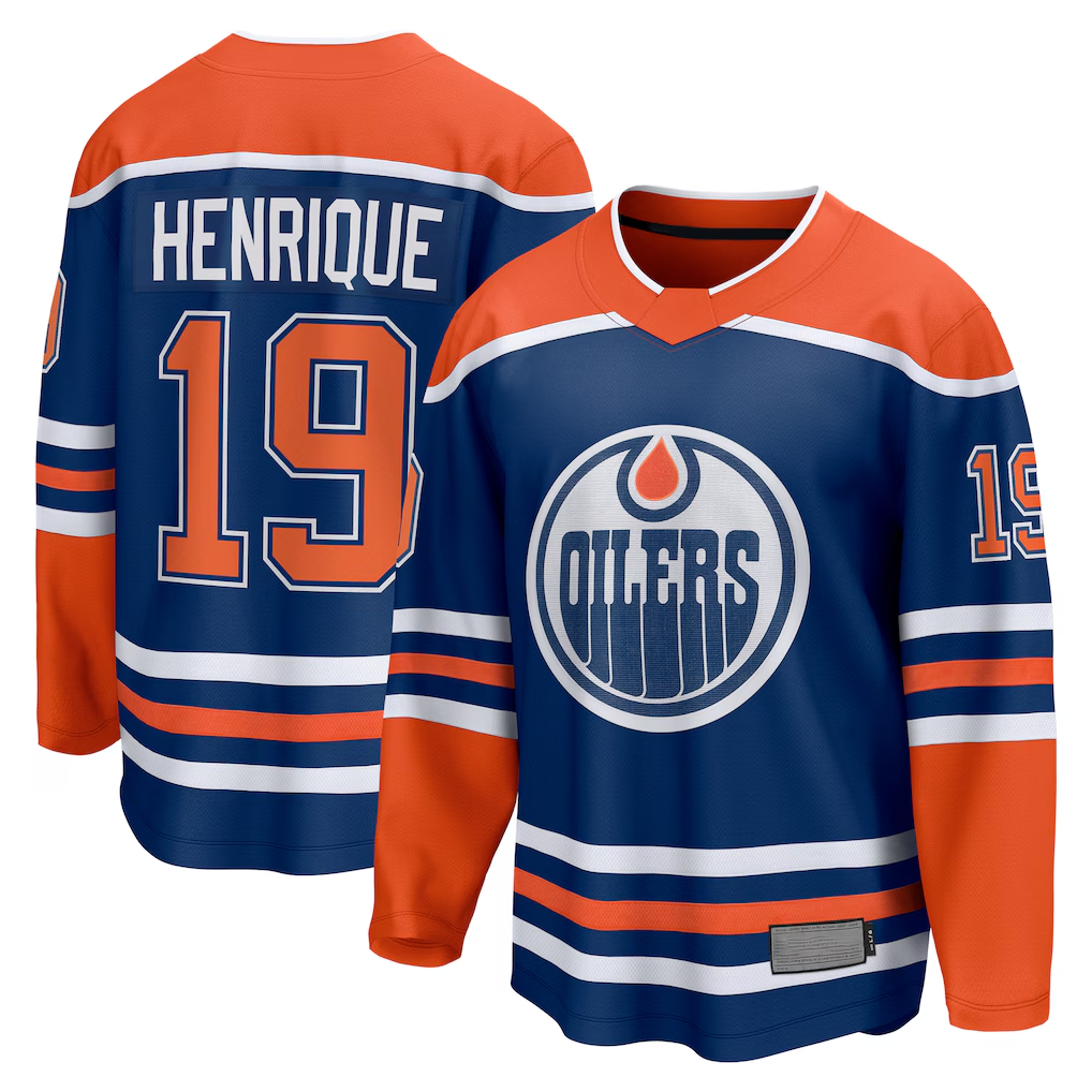 Crovyle E.Oilers #19 Adam Henrique Royal Home Breakaway Jerseys