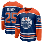 Crovyle E.Oilers #25 Darnell Nurse Royal Home Breakaway Player Jerseys