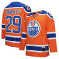 Crovyle E.Oilers #29 Leon Draisaitl Mitchell & Ness Orange Power Play Jerseys