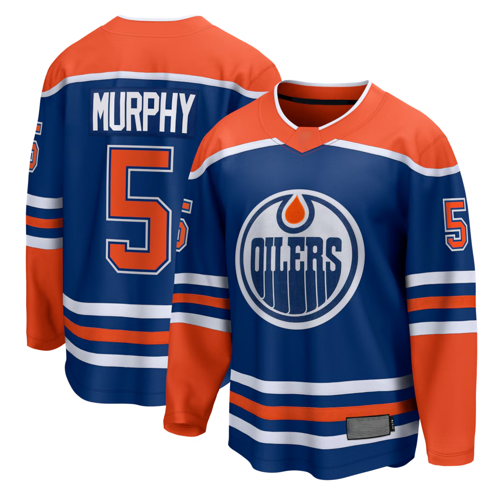 Crovyle E.Oilers #5 Connor Murphy Royal Home Breakaway Jerseys