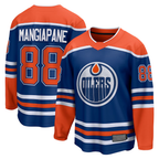Crovyle E.Oilers #88 Andrew Mangiapane Royal Home Breakaway Jerseys
