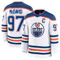 Crovyle E.Oilers #97 Connor McDavid White Away Premium Jerseys