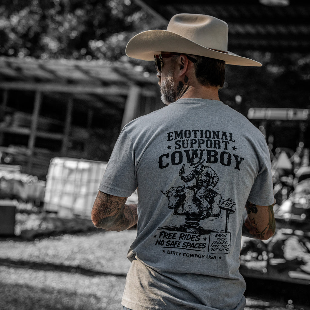 Crovyie cheap jerseys Ordering Emotional Support Cowboy Men's T-Shirt