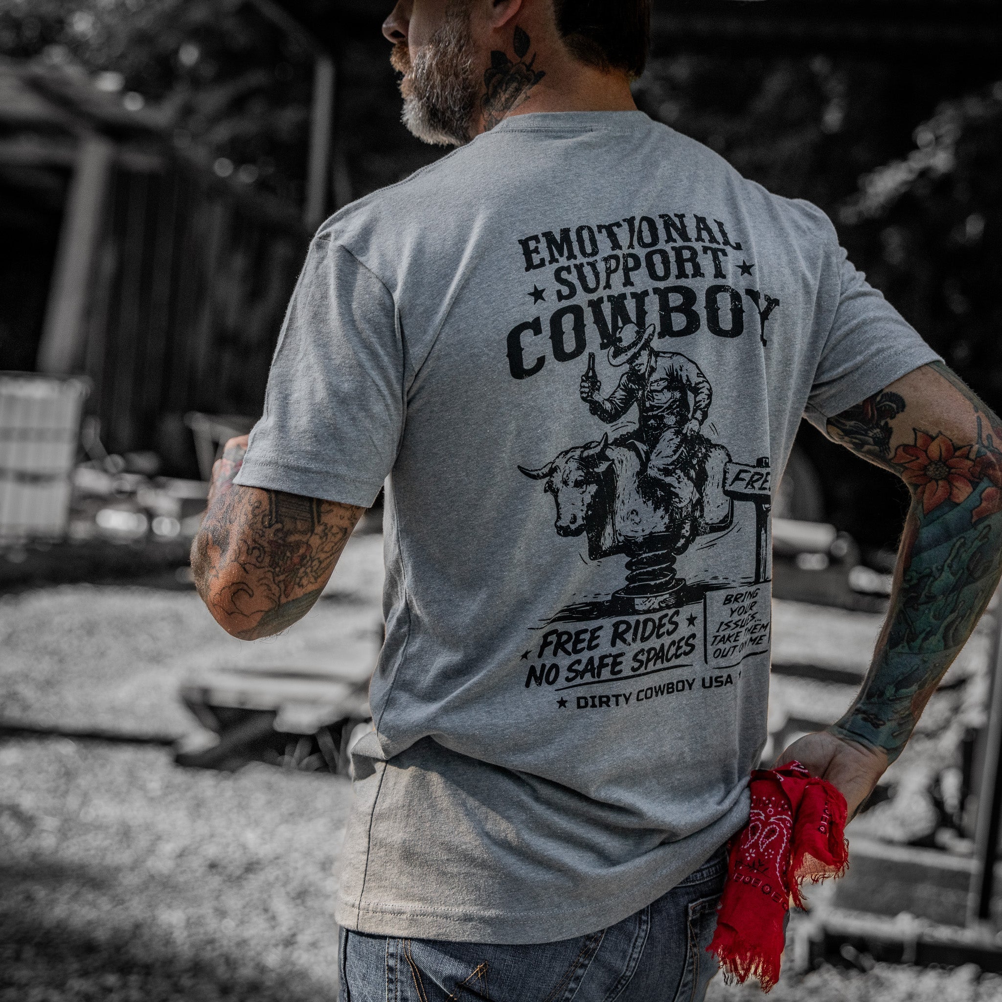 Crovyie cheap jerseys Ordering Emotional Support Cowboy Men's T-Shirt
