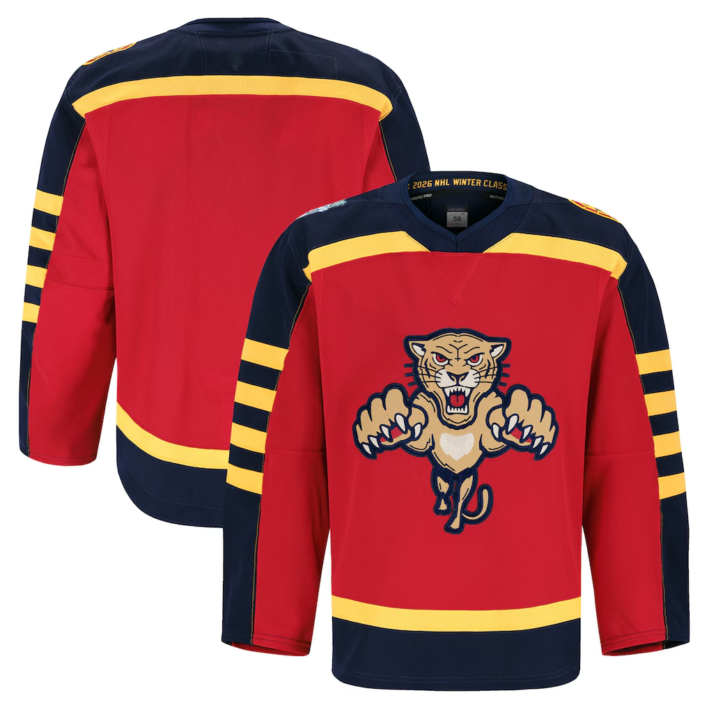 Crovyle F.Panthers Red 2026 Winter Classic Authentic Pro Jerseys